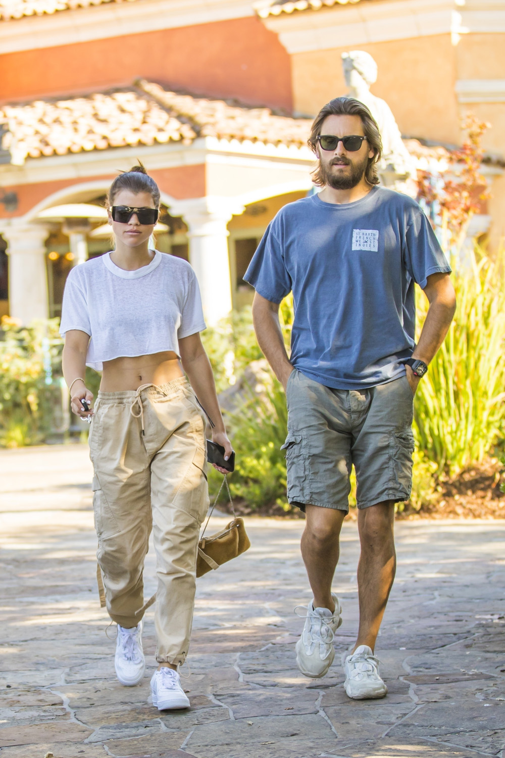 Calabasas, CA  - *EXCLUSIVE*  - Sofia Richie showed off her rock hard abs after enjoying dinner with Scott Disick at Sugarfish in Calabasas.

Pictured: Sophia Richie, Scott Disick

BACKGRID USA 3 AUGUST 2018 

BYLINE MUST READ: IXOLA / BACKGRID

USA: +1 310 798 9111 / usasales@backgrid.com

UK: +44 208 344 2007 / uksales@backgrid.com

*UK Clients - Pictures Containing Children
Please Pixelate Face Prior To Publication*