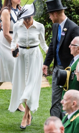 Meghan Duchess of Sussex and Prince Harry
Royal Ascot, Day One, UK - 19 Jun 2018