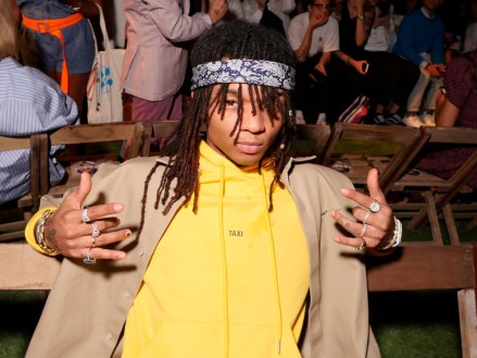 Swae Lee in the front row
Off-White show, Front Row, Spring Summer 2019, Paris Fashion Week Men's, France - 20 Jun 2018