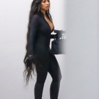 *EXCLUSIVE* Kim Kardashian look-alike Chaney James puts on a very sexy display as she parties with Kylie's bf, Travis Scott, Lil Baby, and other rappers after being spotted hanging out with Kanye West