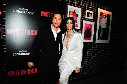NEW YORK, NY - SEPTEMBER 12: Matthew McConaughey and Camilla Alves attend Columbia Pictures And The Cinema Society With Wild Turkey Longbranch Host The After Party For "White Boy Rick" at The Skylark on September 12, 2018 in New York. (Photo by Paul Bruinooge/PMC) *** Local Caption *** Matthew McConaughey;Camilla Alves