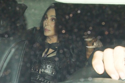 *EXCLUSIVE* Malibu, CA - After The Nice Guy nightclub, Cher and Alexander Edwards were spotted arriving at Cher's house to spend the night together in Malibu.  Pictured: Cher, Alexander Edwards BACKGRID USA NOVEMBER 3, 2022 USA: +1 310 798 9111 / usasales@backgrid.com UK: +44 208 344 2007 / uksales@backgrid.com *Customers From the UK: Images containing children, please pixelate the face before posting *