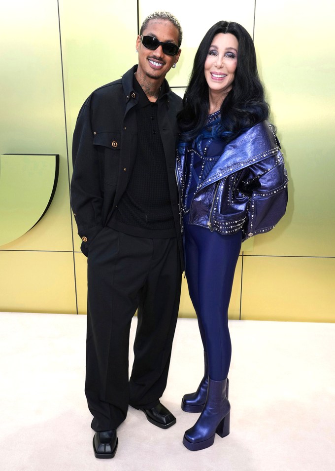 Cher & Alexander Edwards At The Versace Show