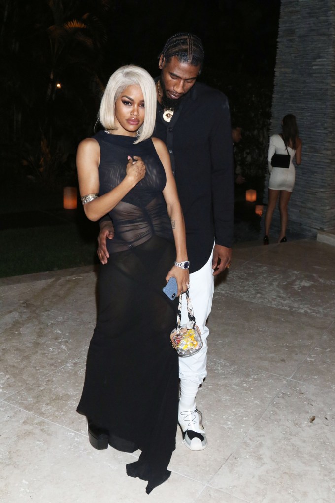 Teyana Taylor walks with her hubby