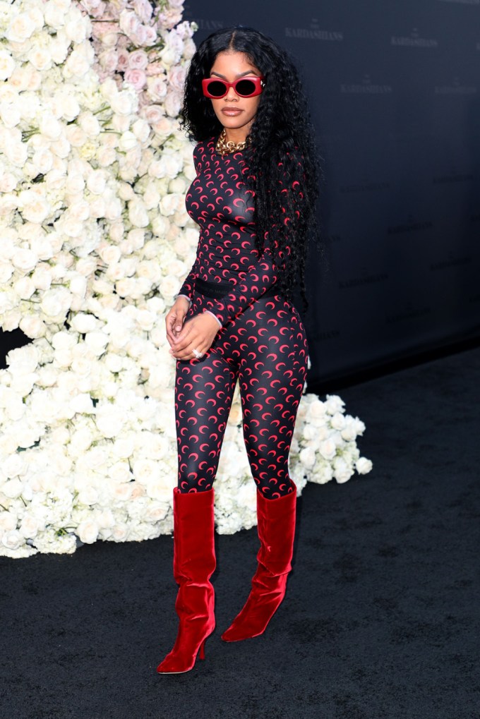 Teyana Taylor at ‘The Kardashians’ premiere