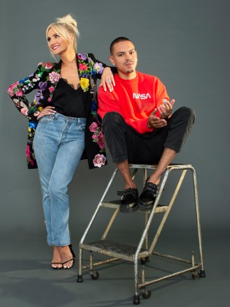 Ashlee Simpson Ross & Evan Ross stop by HollywoodLife ahead of the premiere of their E! show, Ashlee + Evan