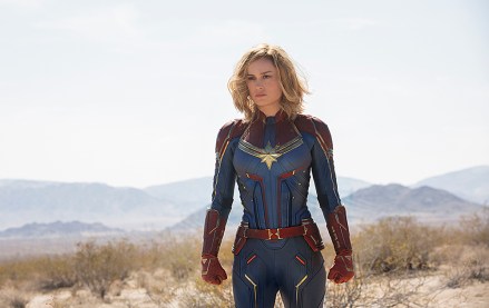 Editorial use only. No book cover usage.Mandatory Credit: Photo by C Zlotnick/Disney/Marvel/Kobal/REX/Shutterstock (10148157ah)Brie Larson as Captain Marvel'Captain Marvel' Film - 2019Carol Danvers becomes one of the universe's most powerful heroes when Earth is caught in the middle of a galactic war between two alien races.