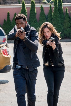 CHICAGO P.D. -- "Fathers and Sons" Episode 605 -- Pictured: (l-r) LaRoyce Hawkins as Kevin Atwater, Marina Squerciati as Kim Burgess -- (Photo by: Matt Dinerstein/NBC)