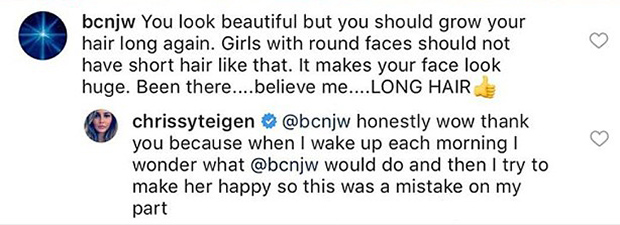 Chrissy Teigen’s ‘Huge Face’ Clap Back: Slams Fan Who Disses Her Short ...