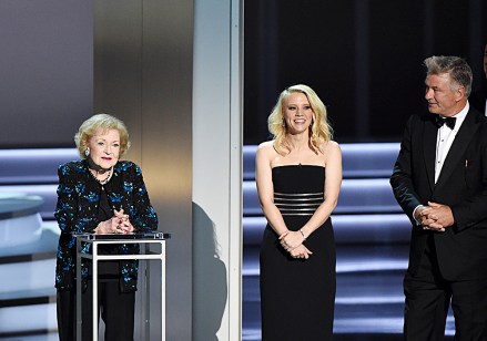 Betty White, Kate McKinnon and Alec Baldwin
70th Primetime Emmy Awards, Show, Los Angeles, USA - 17 Sep 2018