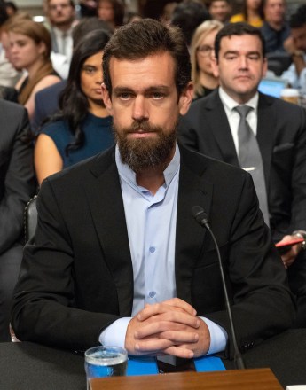 RESTRICTION: NO New York or New Jersey Newspapers or newspapers within a 75 mile radius of New York City
Mandatory Credit: Photo by REX/Shutterstock (9870836j)
Jack Dorsey, Co-Founder and Chief Executive Officer, Twitter, waits to give testimony prior to a United States Senate Select Committee on Intelligence hearing "to examine foreign influence operations' use of social media platforms" on Capitol Hill in Washington, DC.
Senate Intelligence Committee hearing, Washington DC, USA - 05 Sep 2018