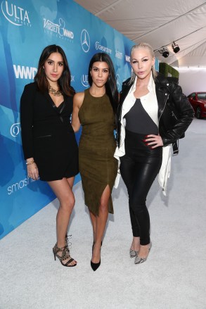 Joyce Bonelli, Kourtney Kardashian, Jen Atkin
Variety & WWD Stylemakers sponsored by Smashbox, Arrivals, Smashbox Studios, Los Angeles, America - 19 Nov 2015