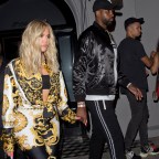 Khloe Kardashian dressed from Head to Toe in Versace as she left dinner with boyfriend Tristan Thompson at Craigs Restaurant in West Hollywood