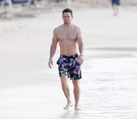 Actor Mark Wahlberg and wife Rhea Durham are pictured at the beach while on holiday in Barbados. 29 Dec 2019 Pictured: Mark Wahlberg. Photo credit: MEGA TheMegaAgency.com +1 888 505 6342 (Mega Agency TagID: MEGA574492_031.jpg) [Photo via Mega Agency]