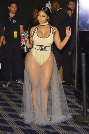 Nicki Minaj
MTV Video Music Awards, Press Room, New York, USA - 20 Aug 2018
WEARING OFF-WHITE SAME OUTFIT AS CATWALK MODEL *9439648as