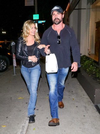 Denise Richards and Aaron Phypers outside Craig's Restaurant in West Hollywood
Celebrities out and about, Los Angeles, USA - 14 Mar 2019