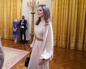 Actress and activist Angelina Jolie arrives to attend an event to celebrate the reauthorization of the Violence Against Women Act in the East Room of the White House, in Washington
Biden, Washington, United States - 16 Mar 2022
