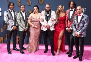 Trillian Wood-Smith, T'Khi Wood-Smith, Mariah Smith, Busta Rhymes, Cacie Smith, T'ziah Wood-Smith and Trevor Smith arrive at the BET Awards 2023 held at Microsoft Theater at L.A. Live on June 25, 2023 in Los Angeles, California, United States.
BET Awards 2023, Microsoft Theater at l.a. Live, Los Angeles, California, United States - 25 Jun 2023