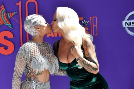 Blac Chyna and Amber Rose
BET Awards, Arrivals, Los Angeles, USA - 24 Jun 2018