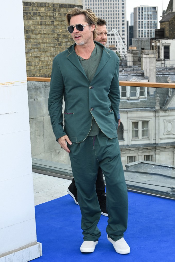 Brad Pitt Promotes ‘Bullet Train’ In London
