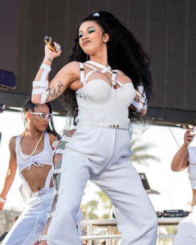 Cardi B performs at the Coachella Music & Arts Festival at the Empire Polo Club, in Indio, Calif
2018 Coachella Music And Arts Festival - Weekend 2 - Day 3, Indio, USA - 22 Apr 2018