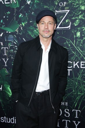 Brad Pitt 'The Lost City of Z' 电影首映式，Arrivals，洛杉矶，美国 - 2017 年 4 月 5 日