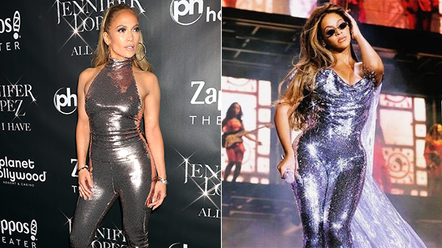 Beyonce’s Sequin Bodysuit — On Stage Like Jennifer Lopez In Sequins