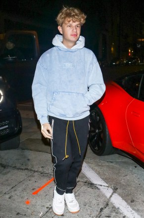Justin Roberts outside Craig's Restaurtant in West Hollywood.
Justin Roberts out and about, Los Angeles, USA - 02 Dec 2019