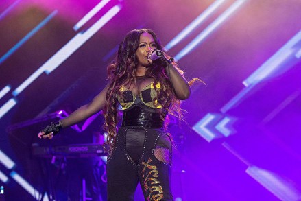 Kandi Burruss of Xscape performs at the 2018 Essence Festival at the Mercedes-Benz Superdome, in New Orleans
2018 Essence Festival - Day 2, New Orleans, USA - 7 Jul 2018