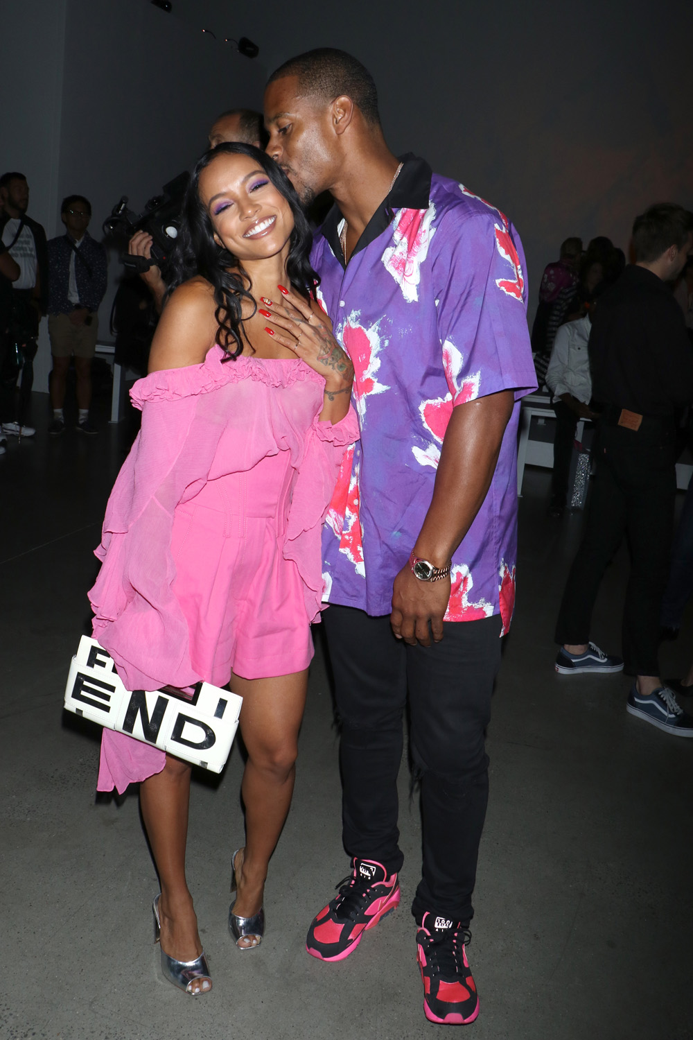 Karrueche Tran and Victor Cruz
Prabal Gurung show, Front Row, Spring Summer 2019, New York Fashion Week, New York, USA - 09 Sep 2018