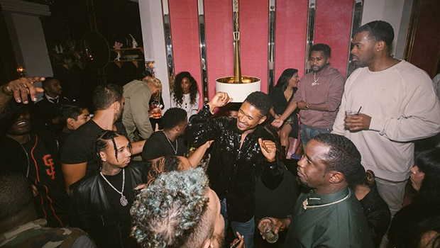 Tyga & Kendall Attended Usher's Birthday Party