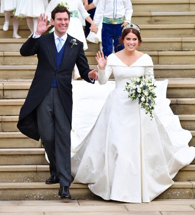 Jack Brooksbank and Princess Eugenie
The wedding of Princess Eugenie and Jack Brooksbank, Carriage Procession, Windsor, Berkshire, UK -  12 Oct 2018