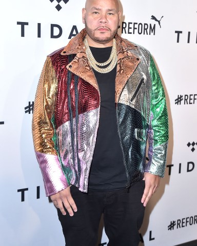 Fat JoeFourth annual TIDAL X: Brooklyn benefit concert, Arrivals, New York, USA - 23 Oct 2018This year's performers are coming together to support criminal justice reform across the country. One hundred percent of net ticket proceeds and donations will support criminal justice reform non-profit organizations such as #Cut50, Equal Justice Initiative, Innocence Project, and REFORM.