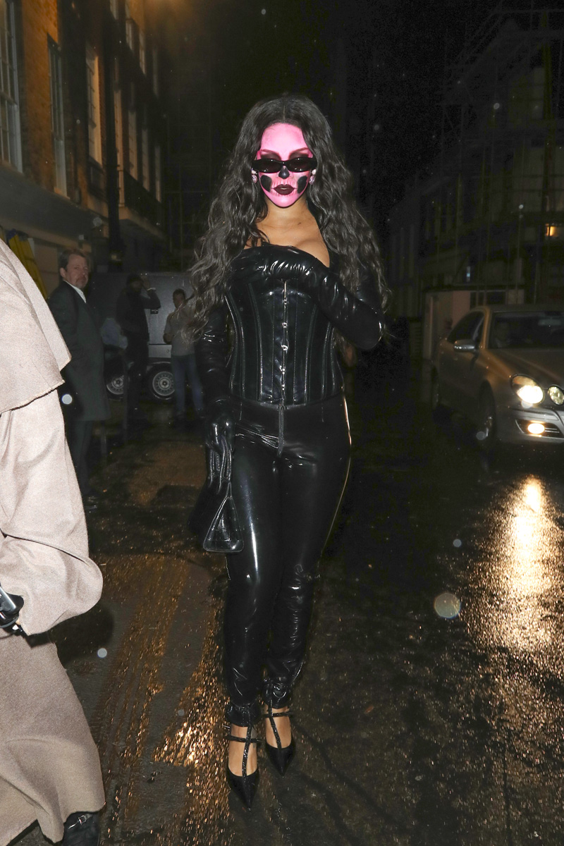 Rihanna Catsuit Skull Face Halloween Costume