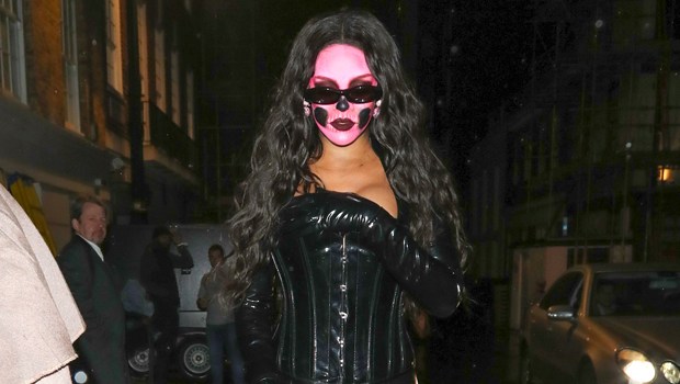 Rihanna Catsuit Skull Face Halloween Costume