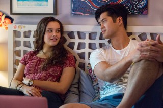Editorial use only. No book cover usage.
Mandatory Credit: Photo by Beth Dubber/Netflix/Kobal/Shutterstock (9842402by)
Katherine Langford as Hannah Baker, Ross Butler as Zach Dempsey
'13 Reasons Why' TV Show Season 2 - 2018
