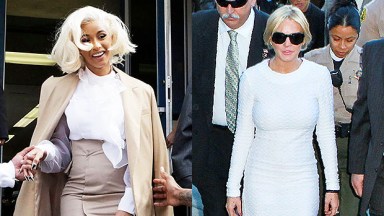 Cardi B & Lindsay Lohan leaving court