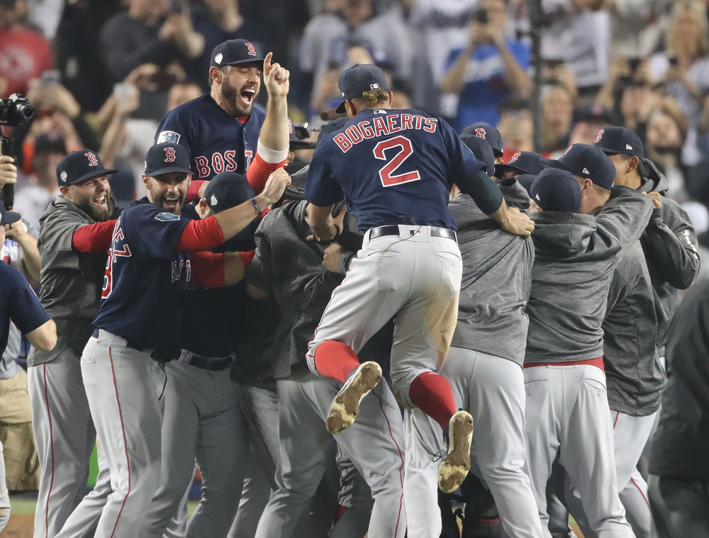 Boston Red Sox at Los Angeles Dodgers, USA - 28 Oct 2018