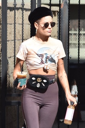 Studio City, CA  - Halsey turns heads while shopping in Studio City. The singer showed off her taut figure as she rocked a crop top and leggings with a unique lace up detail up the calf.

Pictured: Halsey

BACKGRID USA 13 NOVEMBER 2018 

USA: +1 310 798 9111 / usasales@backgrid.com

UK: +44 208 344 2007 / uksales@backgrid.com

*UK Clients - Pictures Containing Children
Please Pixelate Face Prior To Publication*