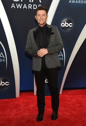 Scotty McCreery arrives at the 52nd annual CMA Awards at Bridgestone Arena, in Nashville, Tenn
52nd Annual CMA Awards - Arrivals, Nashville, USA - 14 Nov 2018