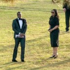 Emotional Sean 'Diddy' Combs takes a quiet moment ahead of burial for beloved ex Kim Porter.
