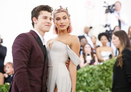 Shawn Mendes, Hailey BaldwinThe Metropolitan Museum of Art's Costume Institute Benefit celebrating the opening of Heavenly Bodies: Fashion and the Catholic Imagination, Arrivals, New York, USA - 07 May 2018
