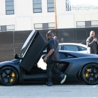 Kanye West out and about in black Lamborghini, Beverly Hills, Los Angeles, America - 30 Jun 2012