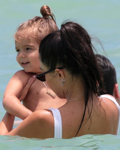 Kourtney Kardashian, Reign Disick
Kourtney Kardashian out and about Miami Beach, Florida, USA - 11 Jun 2017
Kourtney Kardashian and her son Reign at the beach with Larsa Pippen and other friends in Miami