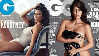 Kourtney & Kim Kardashian GQ Covers