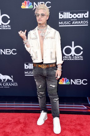 Lil Pump arrives at the Billboard Music Awards at the MGM Grand Garden Arena on Sunday, May 20, 2018, in Las Vegas. (Photo by Jordan Strauss/Invision/AP)