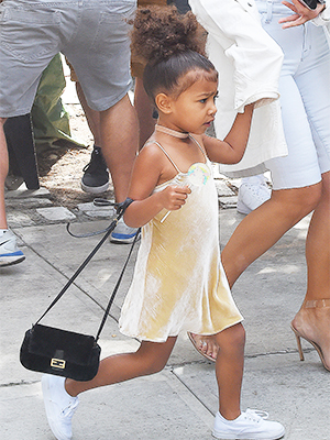 North West Carries a Mini Louis Vuitton Bag in New York