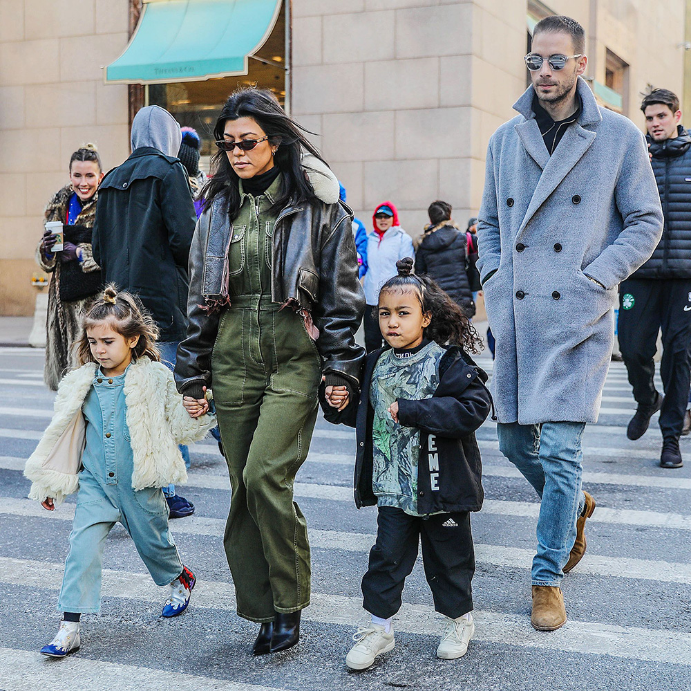 Kourtney Kardashian and family out and about, New York, USA - 03 Feb 2018