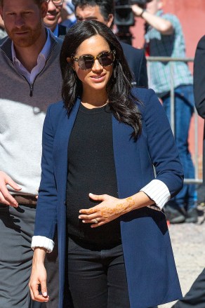 Meghan Duchess of Sussex in Asni TownPrince Harry and Meghan Duchess of Sussex visit to Morocco - 24 Feb 2019The Duke and Duchess will visit the local Secondary School meeting students and teachers. TRH will also visit the school’s sports ground to watch the children playing football.