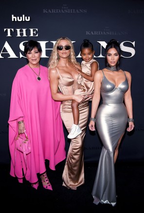 Kris Jenner, Ben Winston, Khloe Kardashian, True Thompson, Kim Kardashian 'The Kardashians' TV Show premiere, Los Angeles, California, USA - 07 Apr 2022